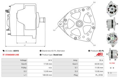 AS-PL A0416 EAN: 5902129000938.