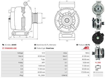 AS-PL A0459 EAN: 5902129020783.