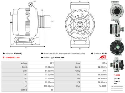 AS-PL A0464(P) EAN: 5901259453256.