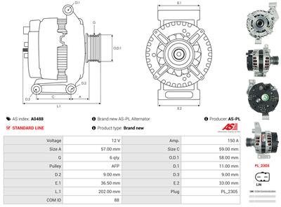 AS-PL A0488 EAN: 5901259477740.