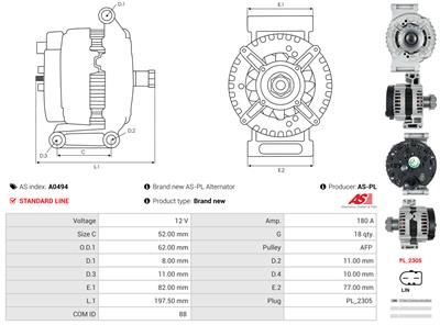 AS-PL A0494 EAN: 5902129027843.