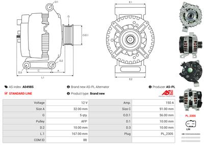 AS-PL A0498S EAN: 5902129043010.