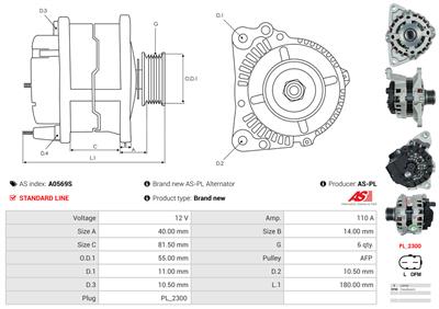 AS-PL A0569S EAN: 5902129046974.