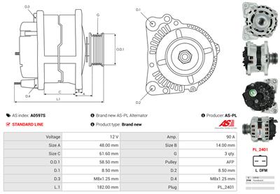 AS-PL A0597S EAN: 5902129053453.