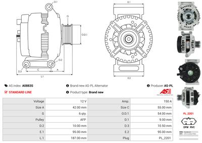 AS-PL A0883S EAN: 5902129192503.
