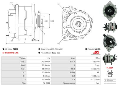 AS-PL A2076 EAN: 5902129032793.