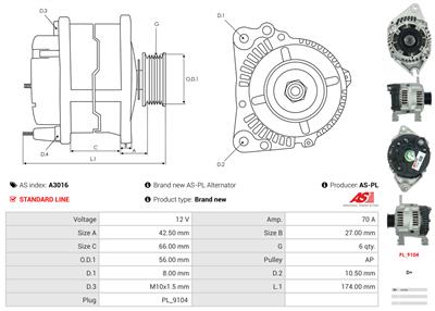 AS-PL A3016 EAN: 5901259403558.