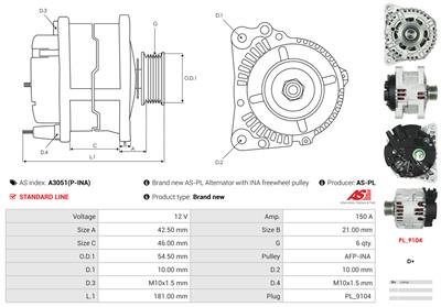 AS-PL A3051(P-INA) EAN: 5901259474145.