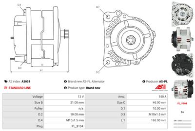 AS-PL A3051 EAN: 5901259404012.