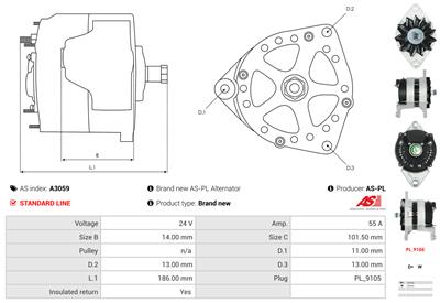 AS-PL A3059 EAN: 5901259404159.