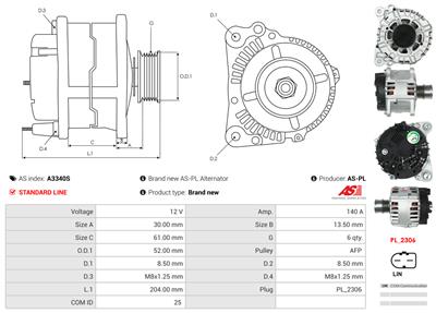 AS-PL A3340S EAN: 5902129094432.