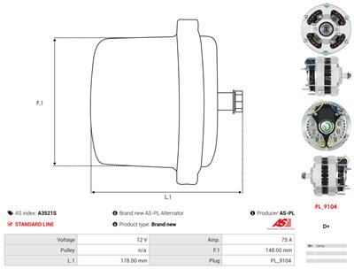 AS-PL A3521S EAN: 5902129134602.
