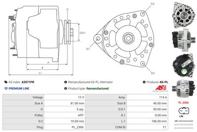 AS-PL A3571PR EAN: 5902129143857.