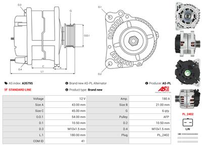 AS-PL A3579S EAN: 5902129144809.