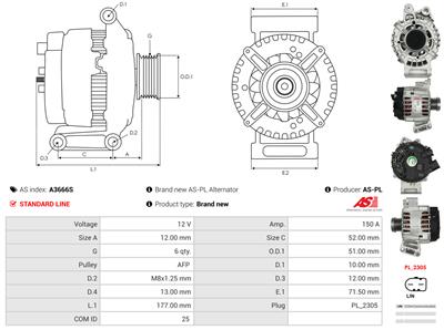 AS-PL A3666S EAN: 5902129168898.