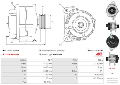 AS-PL A4023 EAN: 5901259405118.
