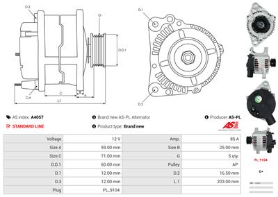 AS-PL A4057 EAN: 5901259405491.