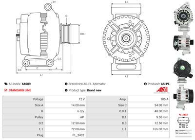 AS-PL A4089 EAN: 5901259464597.