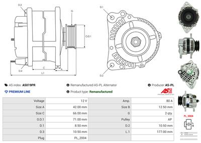 AS-PL A5019PR EAN: 5902129079620.