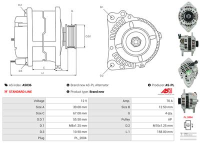 AS-PL A5036 EAN: 5901259441239.