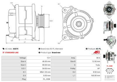 AS-PL A5074 EAN: 5901259485745.