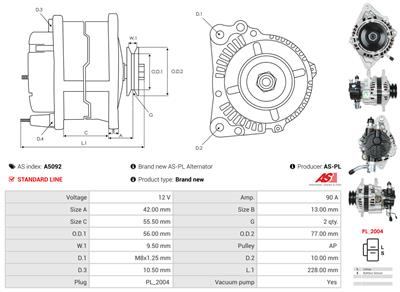 AS-PL A5092 EAN: 5901259491036.