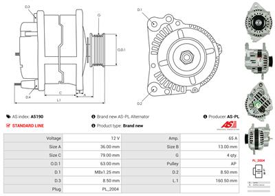 AS-PL A5190 EAN: 5902129006954.