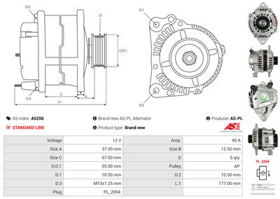 AS-PL A5256 EAN: 5902129010210.