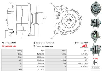 AS-PL A5257 EAN: 5902129010227.