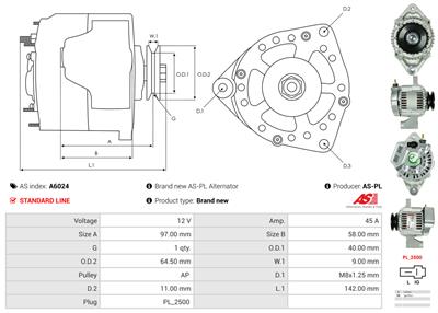 AS-PL A6024 EAN: 5901259406436.