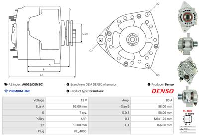 AS-PL A6025(DENSO) EAN: 5901259406450.