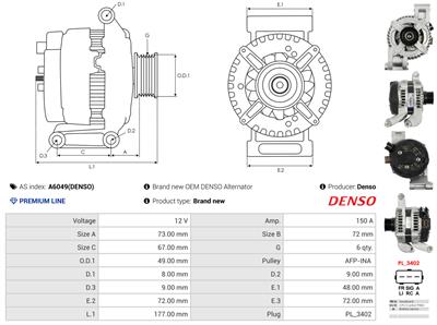 AS-PL A6049(DENSO) EAN: 5901259446449.