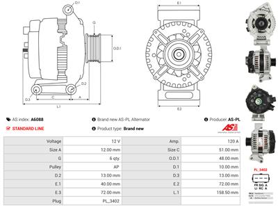 AS-PL A6088 EAN: 5901259457650.