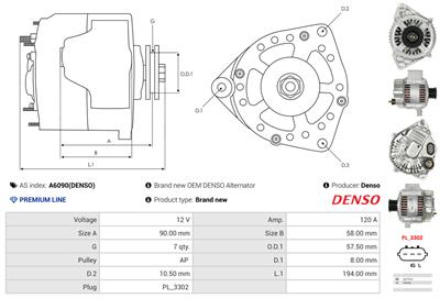 AS-PL A6090(DENSO) EAN: 5901259453812.