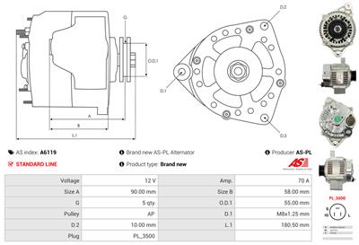 AS-PL A6119 EAN: 5901259462586.