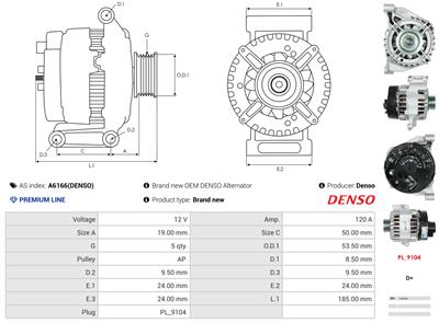AS-PL A6166(DENSO) EAN: 5901259478730.