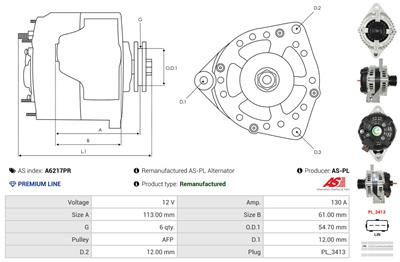 AS-PL A6217PR EAN: 5902129143314.
