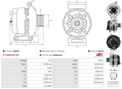 AS-PL A6234 EAN: 5902129004691.