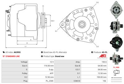 AS-PL A6395S EAN: 5902129048213.