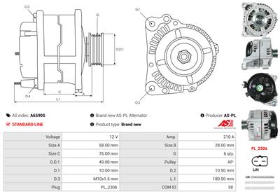AS-PL A6590S EAN: 5902129102724.