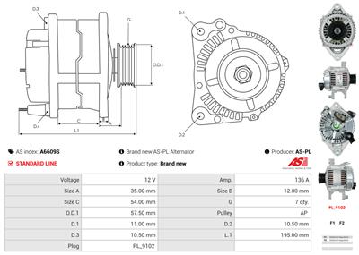 AS-PL A6609S EAN: 5902129111771.