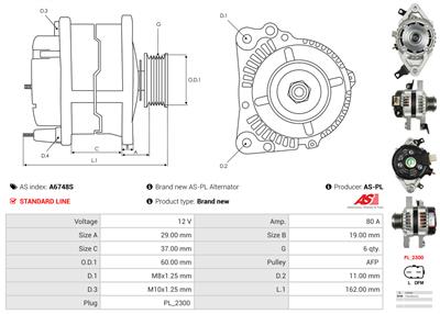 AS-PL A6748S EAN: 5902129167488.