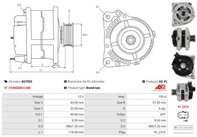 AS-PL A6792S EAN: 5902129212782.