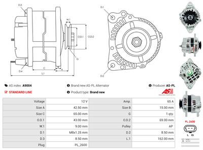 AS-PL A9004 EAN: 5901259406566.