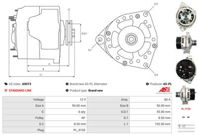 AS-PL A9073 EAN: 5901259477320.