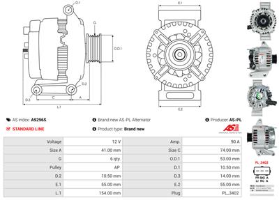 AS-PL A9296S EAN: 5902129109501.
