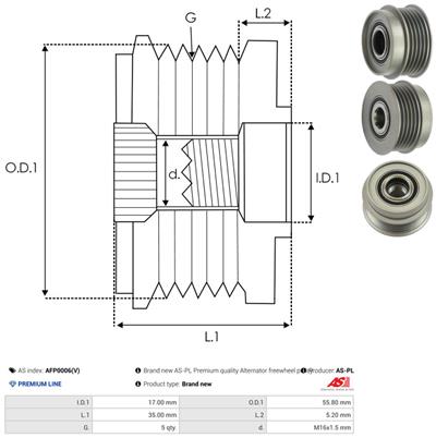 AS-PL AFP0006(V) EAN: 5901259482362.