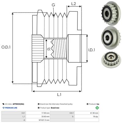 AS-PL AFP0025(INA) EAN: 5901259474909.