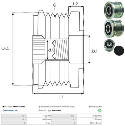 AS-PL AFP0035(INA) EAN: 5902129038146.