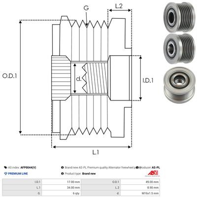 AS-PL AFP0044(V) EAN: 5901259479720.